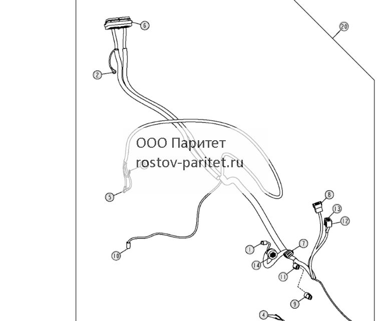 Жгут проводов задней платформы - ST3466 302.jpg